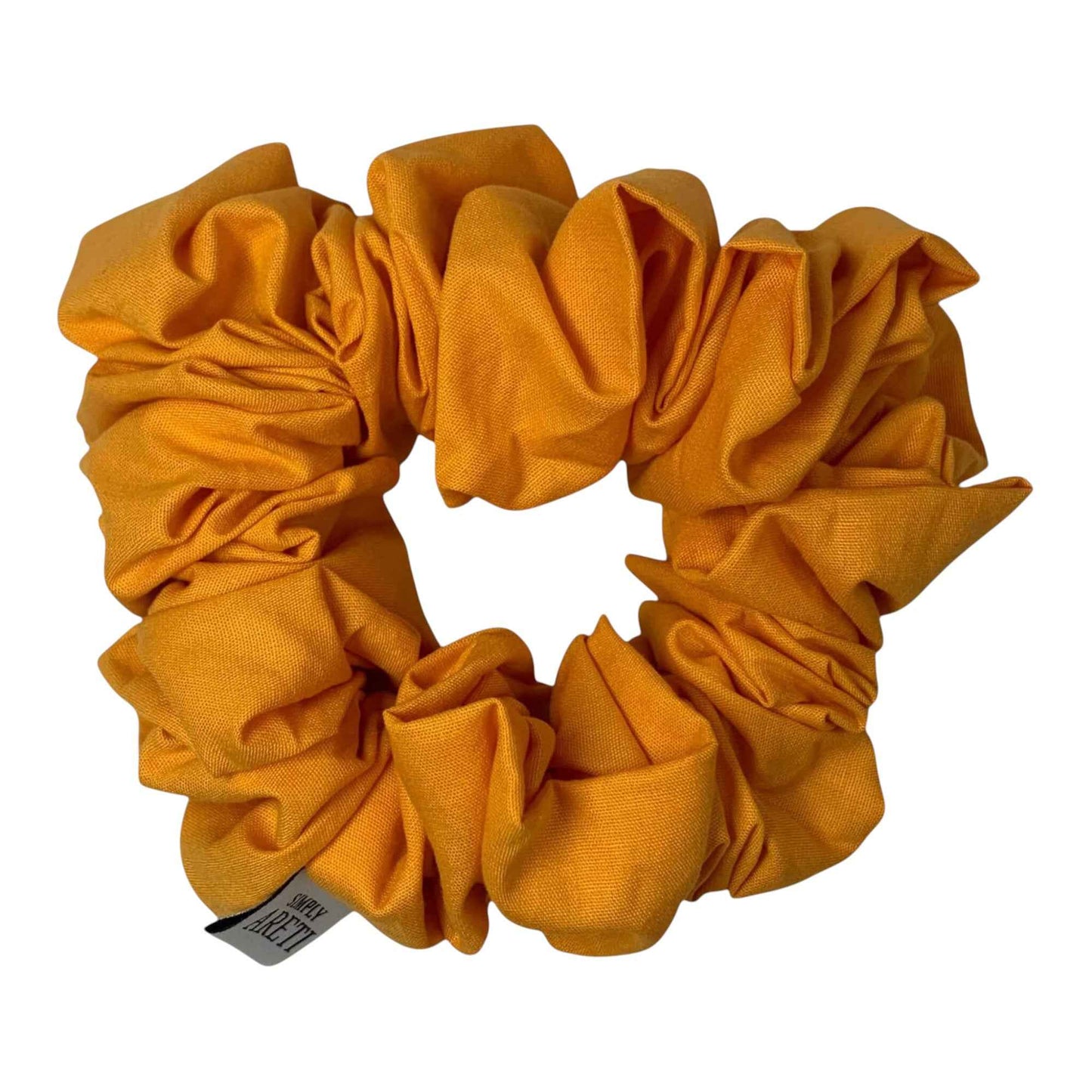 Extra Long Summer Orange Scrunchie – Handmade in XL