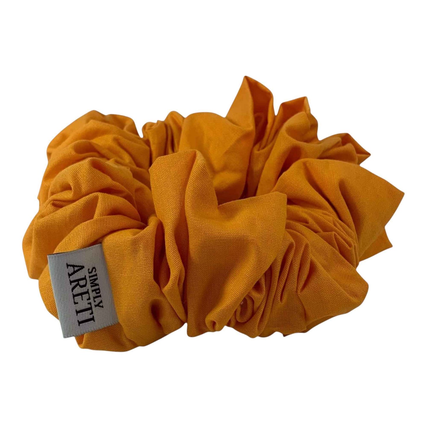 Extra Long Summer Orange Scrunchie – Handmade in XL