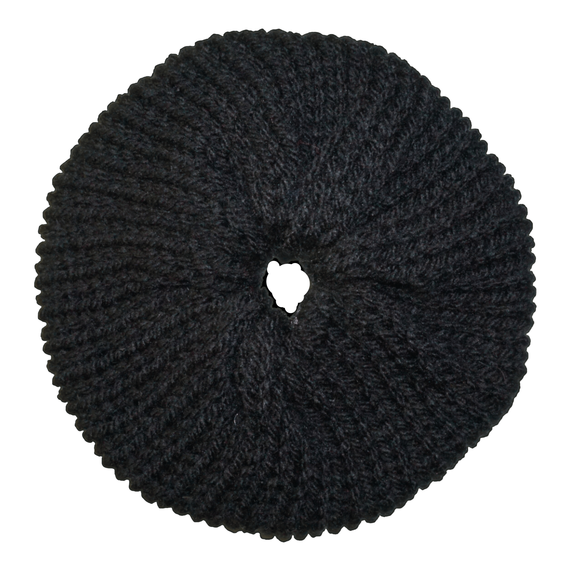 XL black crochet scrunchie