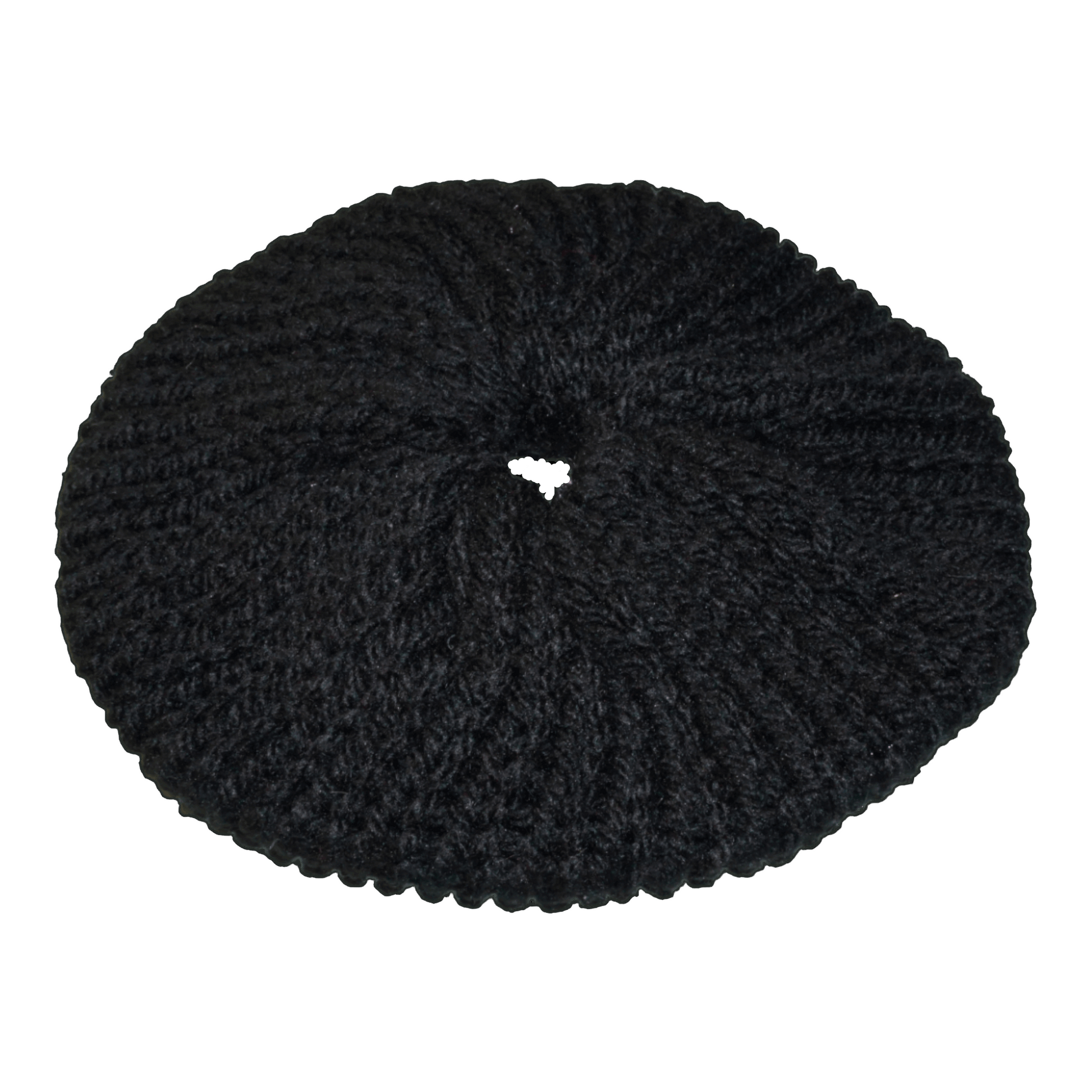 XL black crochet scrunchie