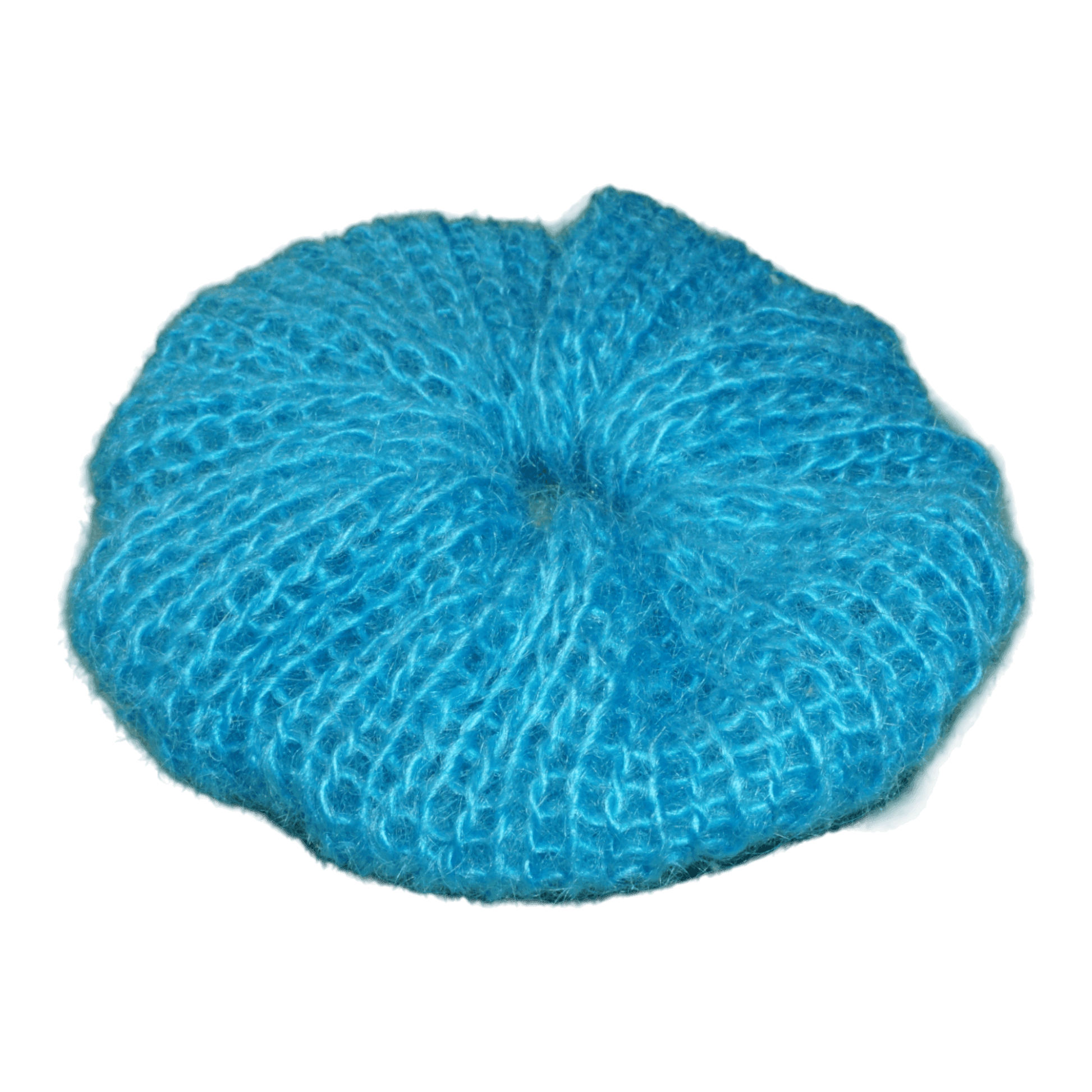 XL blue crochet scrunchie