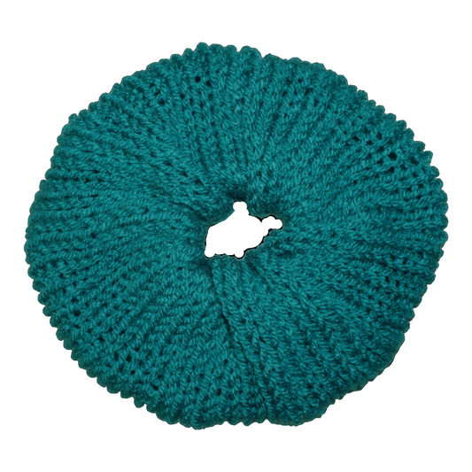 xl petrol crochet scrunchie