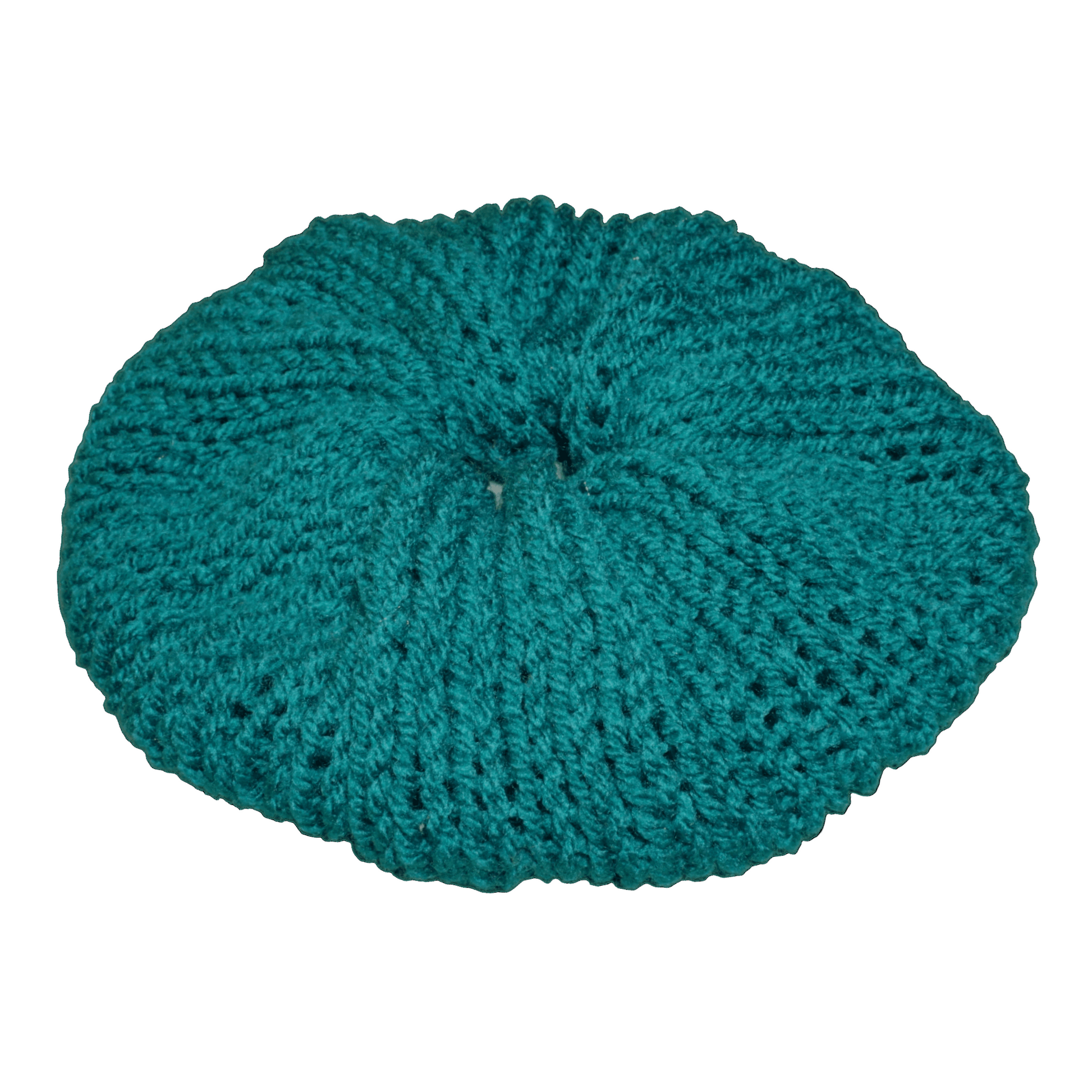 petrol crochet scrunchie