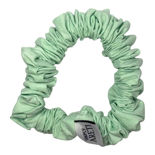 Extra Long Mint Green Scrunchie – Handmade in XS