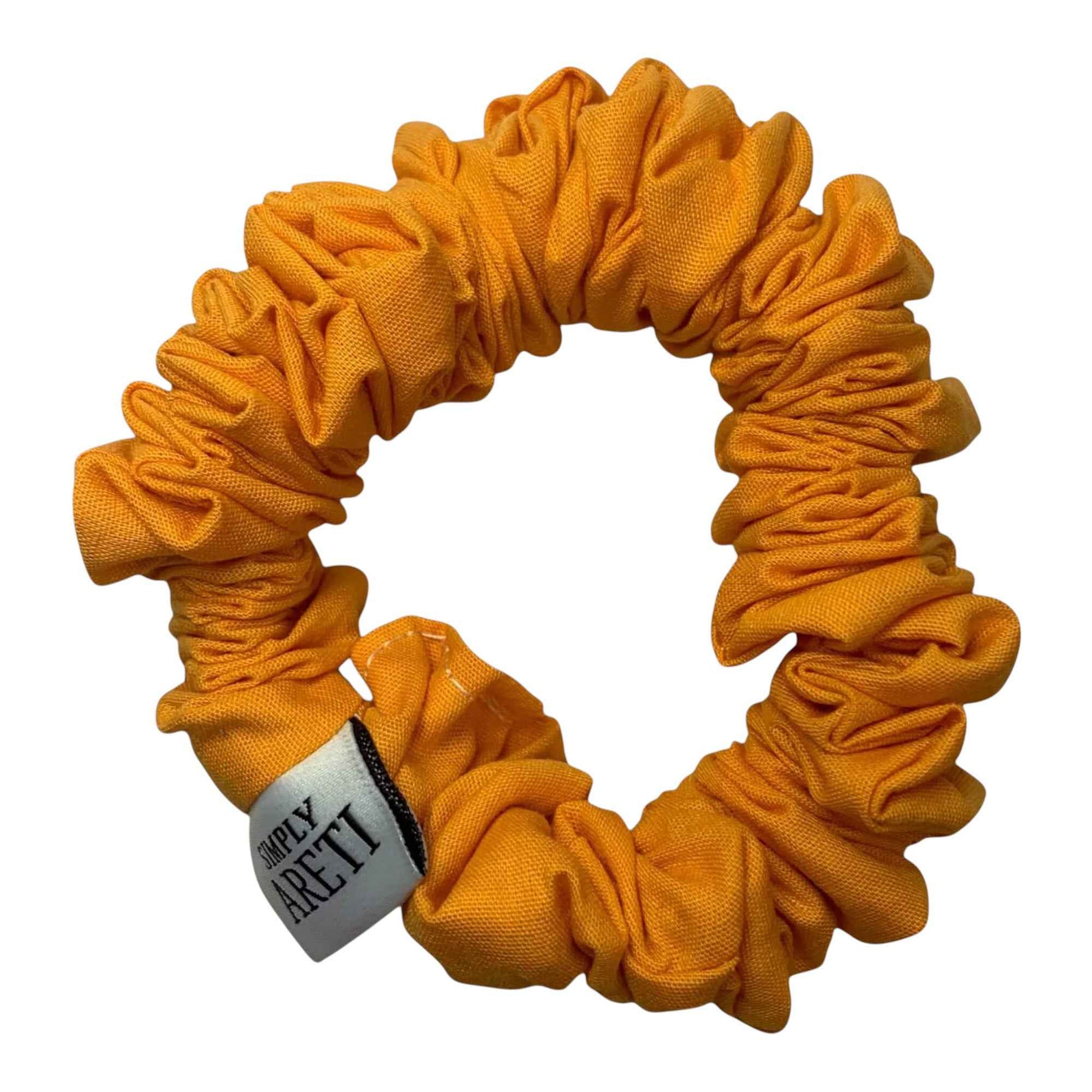 Extra Long Summer Orange Scrunchie – Handmade in XS