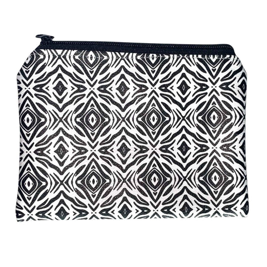 Zebra Print Faux Leather Clutch – Bold Handmade Animal Print Bag