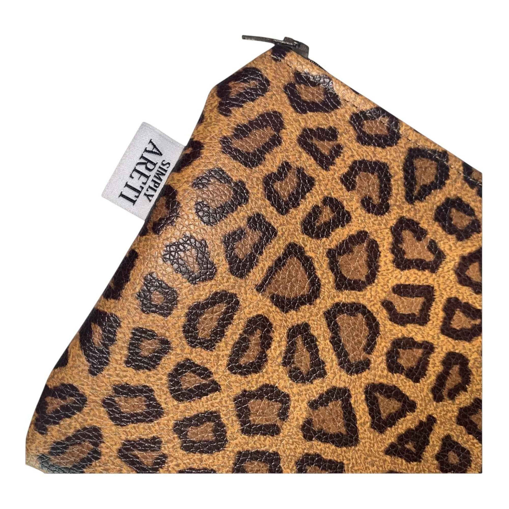Giraffe Print Mini Clutch – Handmade Faux Leather Safari
