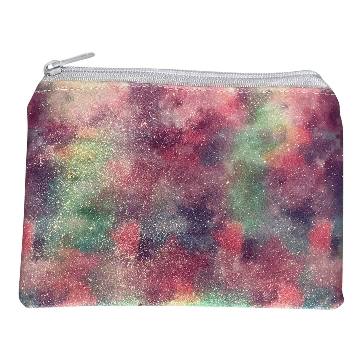 Sunset-Inspired White Glitter Clutch – Handmade Faux Leather Bag with Subtle Sparkle