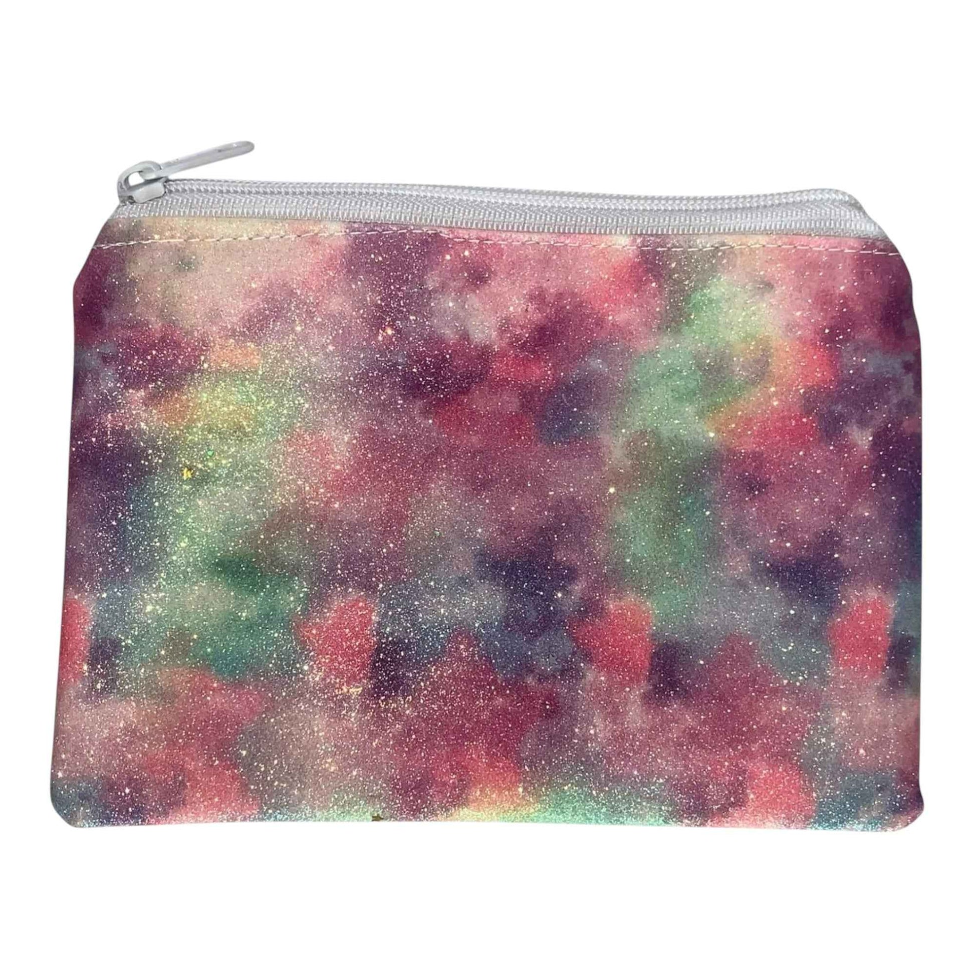 Sunset-Inspired White Glitter Clutch – Handmade Faux Leather Bag with Subtle Sparkle
