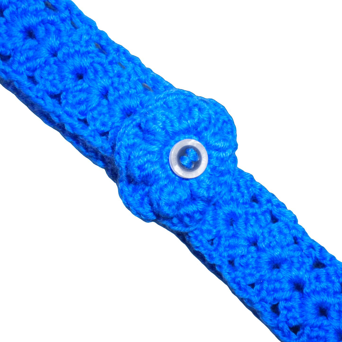royal blue crochet baby headband