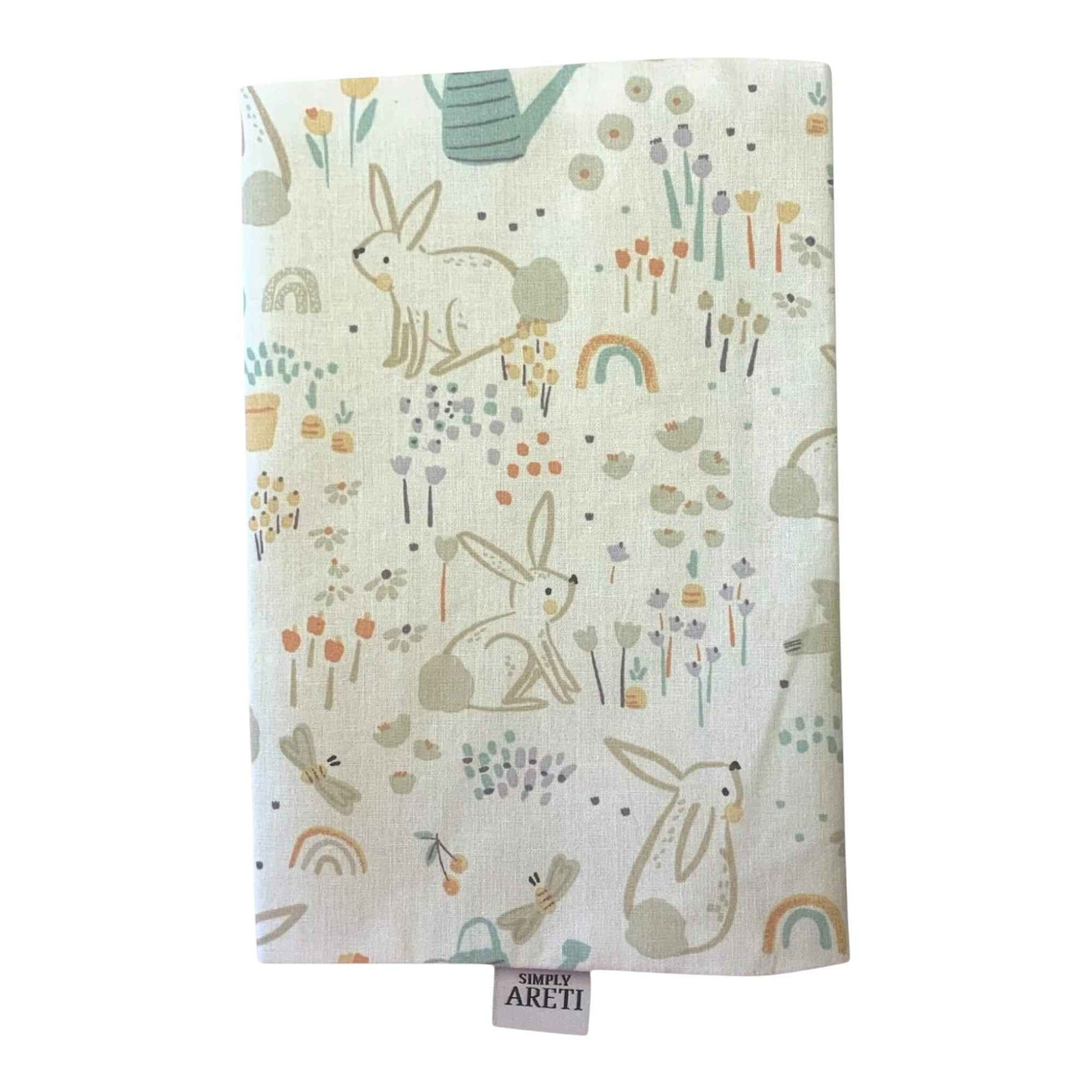 Pastel Baby Health Book Cover – Cute Bunny & Floral Print