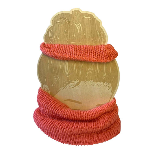 Coral – Crochet Neck Warmer & Scrunchie Set