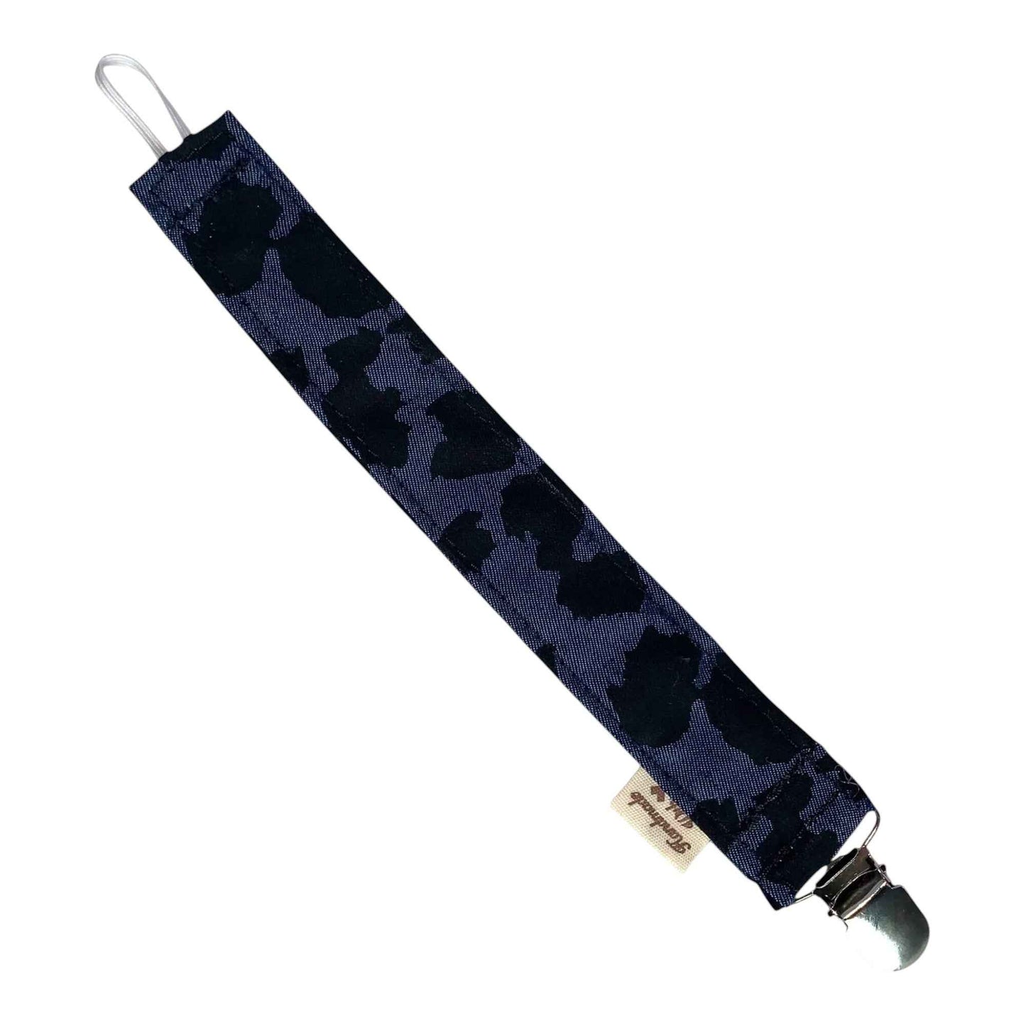 Black Leopard Pacifier Clip – Animal Print